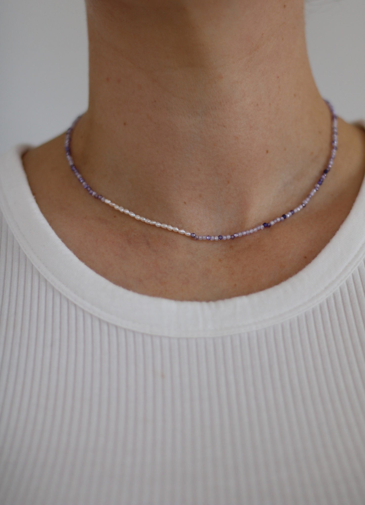 Purple Sparkling Necklace