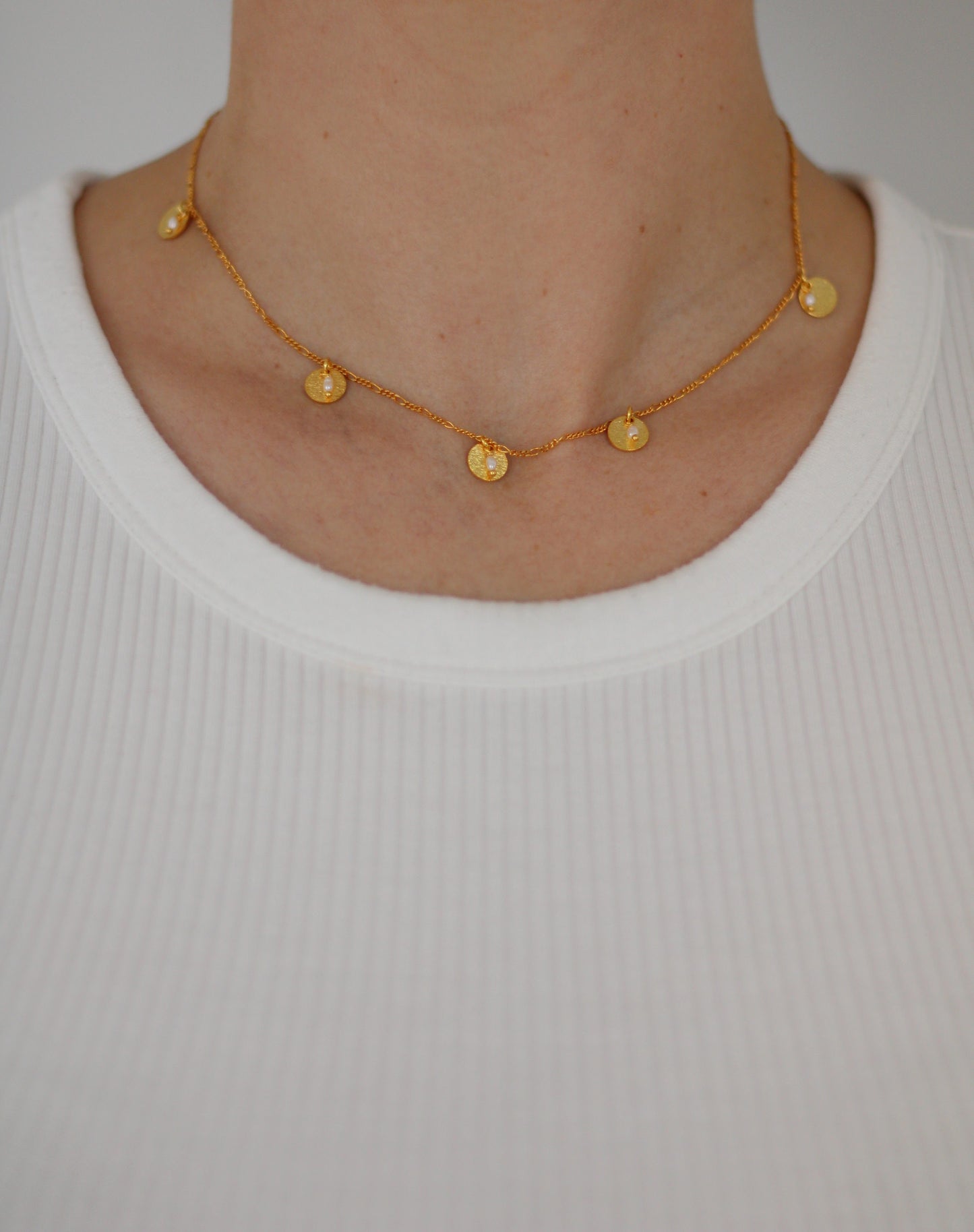 Pearl Coin Necklace