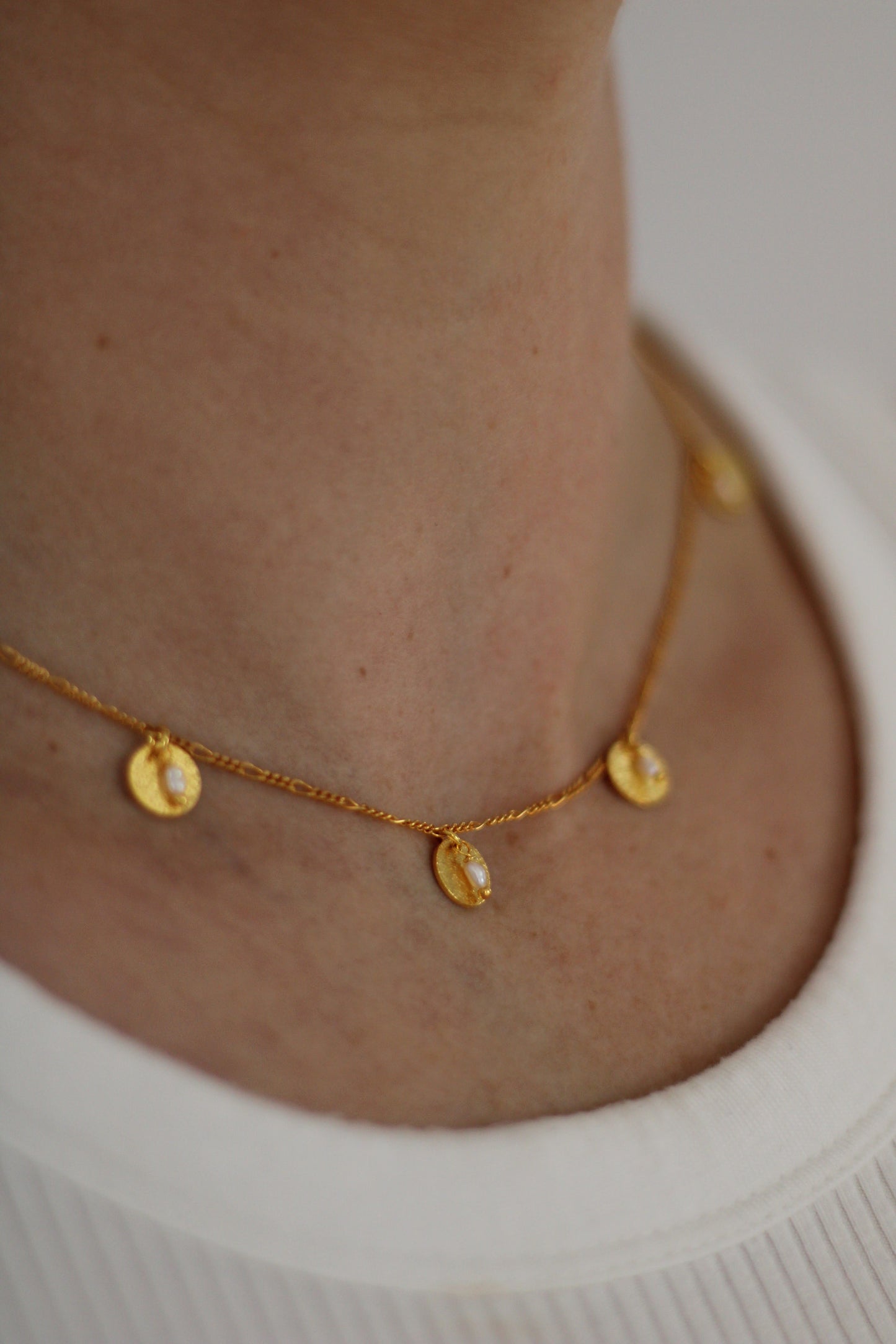 Pearl Coin Necklace