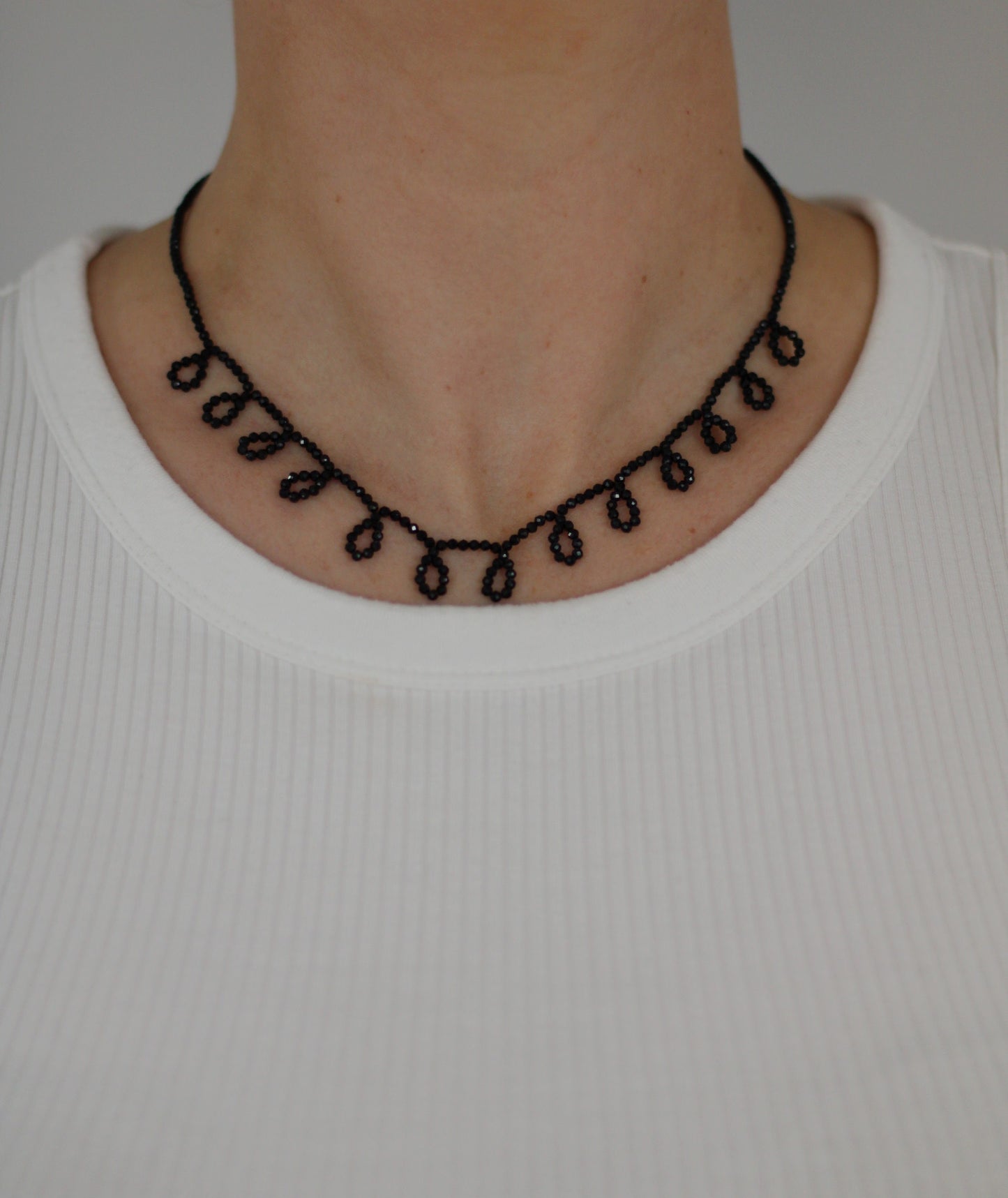 Black Drops Necklace