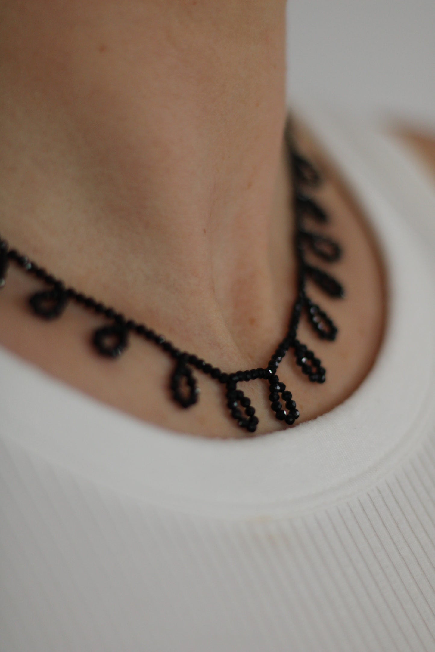 Black Drops Necklace